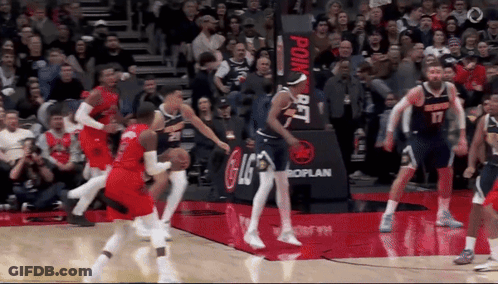 Basketball Game In Front Of Crowd GIF