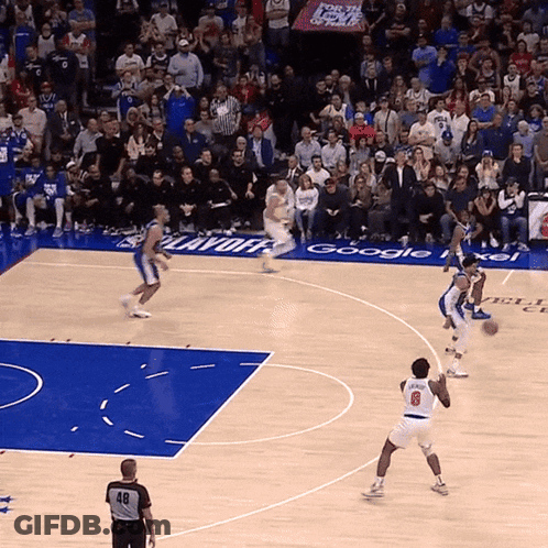 Basketball Game In Front Of Crowd GIF