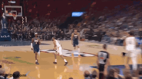 Basketball Game In Front Of Crowd GIF