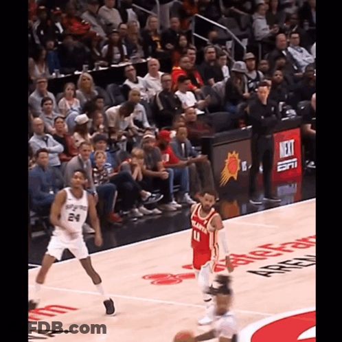 Basketball Game In Front Of Crowd GIF