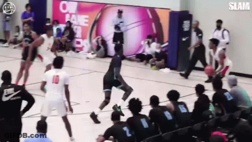 Basketball Game In Front Of Crowd GIF