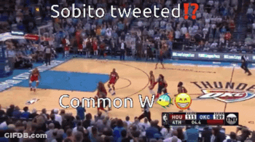 Basketball Game In Front Of Crowd Sobito Tweeted GIF