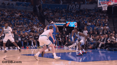 Basketball Game In Front Of Crowd GIF