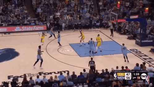 Basketball Game In Front Of FedEx Forum GIF
