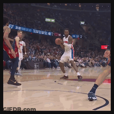 Basketball Game In Front Of Sprite Sign GIF