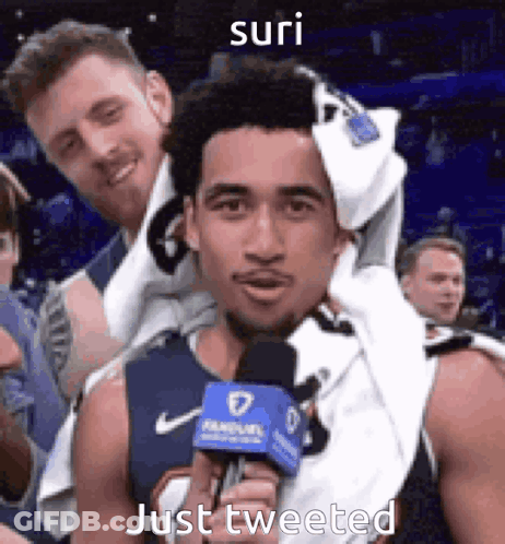 Basketball Game In Front Of State Farm Ad GIF