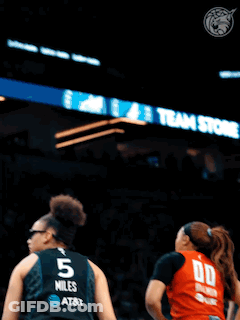 Basketball Game In Front Of Team Store Banner GIF