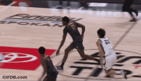 Basketball Game In Front Of Toyota GIF