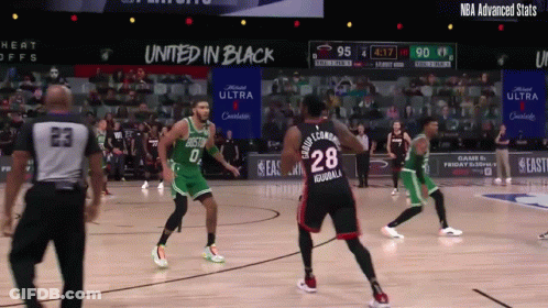 Basketball Game In Front Of United In Black Ad GIF