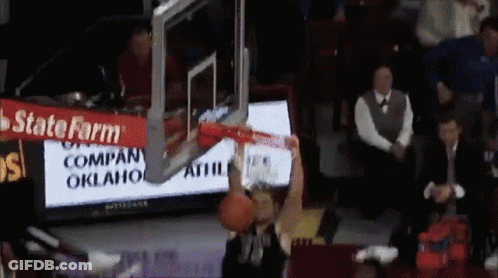 Basketball Game In Oklahoma With State Farm Ad GIF
