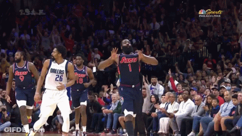 Basketball Game In Philadelphia On NBC Sports GIF
