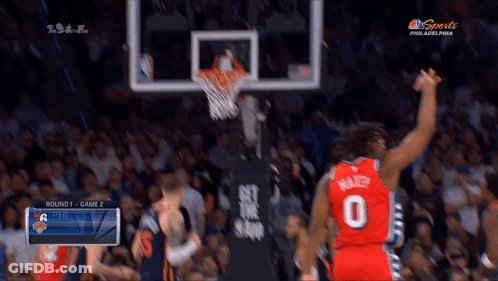 Basketball Game In Philadelphia GIF