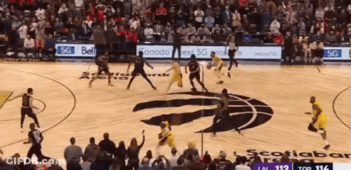Basketball Game In Scotiabank Arena GIF