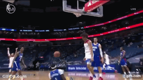 Basketball Game In Stadium GIF