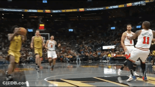 Basketball Game In Stadium GIF