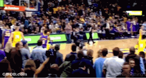 Basketball Game In Stadium With Altitude Sign GIF