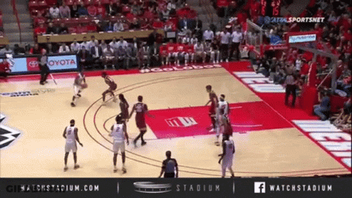 Basketball Game In Toyota Stadium GIF