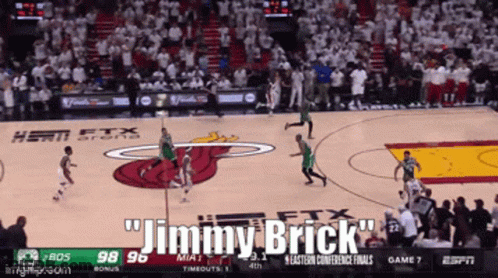 Basketball Game Jimmy Brick Playing For Heat GIF
