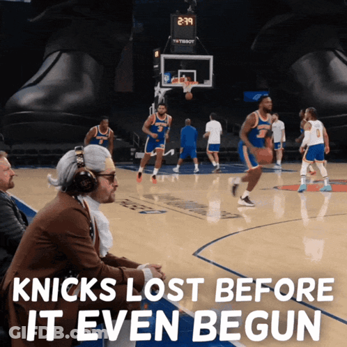 Basketball Game Knicks Lost Before It Even Begun GIF