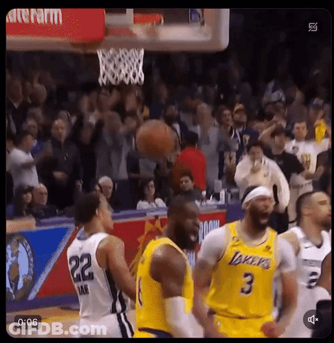 Basketball Game Lakers Vs Jazz GIF