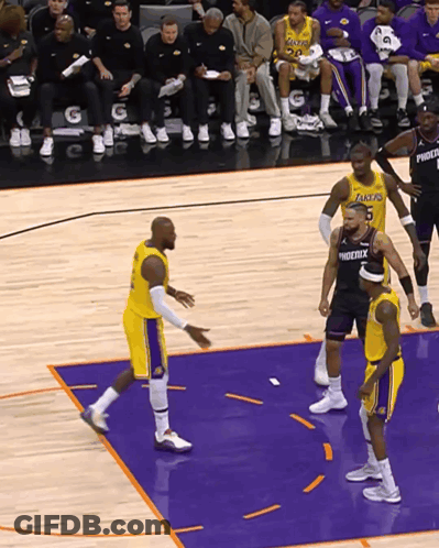 Basketball Game Lakers Vs Phoenix GIF