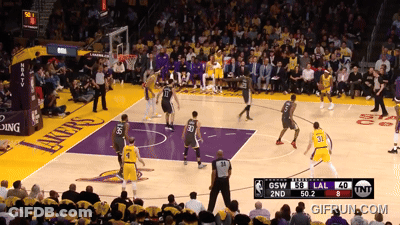 Basketball Game Lakers Vs Warriors GIF