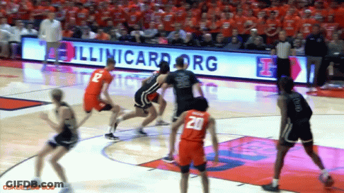 Basketball Game Lindenwood Vs Illinois GIF