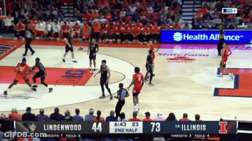 Basketball Game Lindenwood Vs Illinois GIF