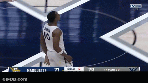 Basketball Game Marquette Xavier GIF