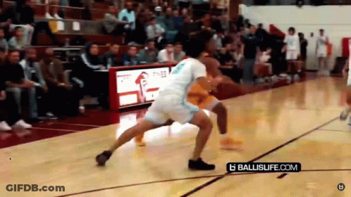 Basketball Game On Ballislife Court GIF