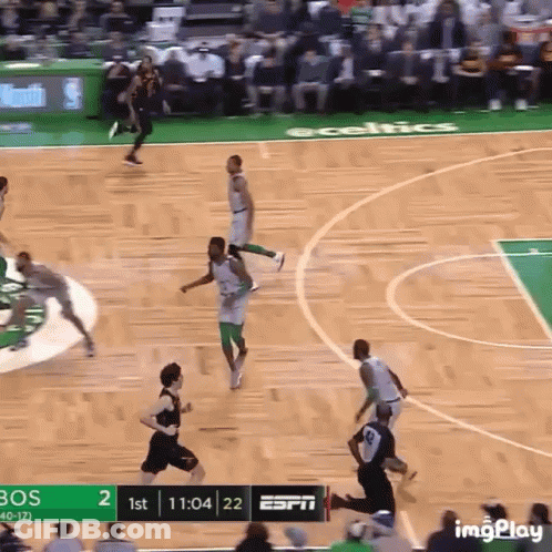 Basketball Game On Celtics Court GIF