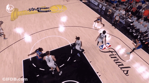 Basketball Game On Court Saying Finals GIF