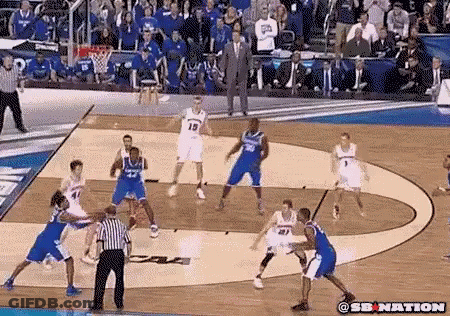 Basketball Game On Court Saying SB Nation GIF