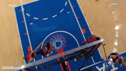 Basketball Game On Court GIF