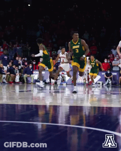 Basketball Game On Court With Letter A GIF