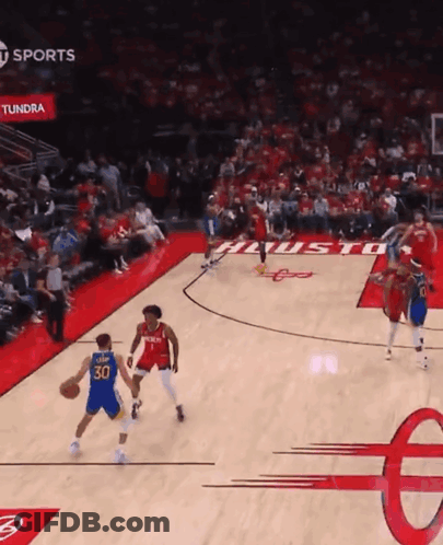 Basketball Game On Court With Word Sports GIF