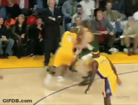 Basketball Game On ESPN Broadcast GIF