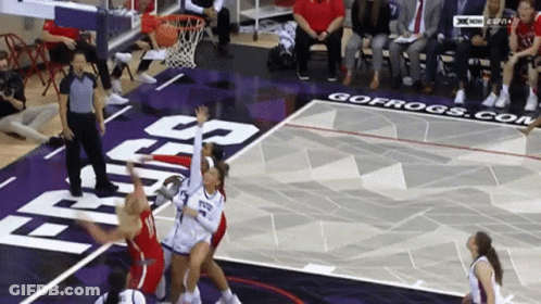 Basketball Game On Gofrogs.com Court GIF