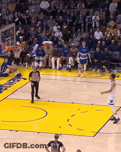 Basketball Game On Golden State Court GIF