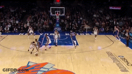 Basketball Game On Kia Logo Court GIF