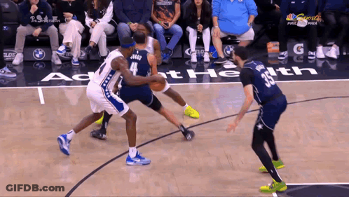 Basketball Game On NBC Sports Court GIF