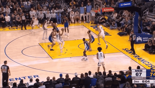 Basketball Game On San Francisco Court GIF