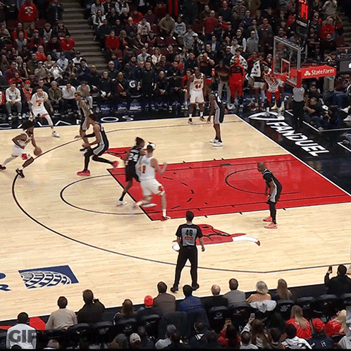 Basketball Game On Santander Court GIF