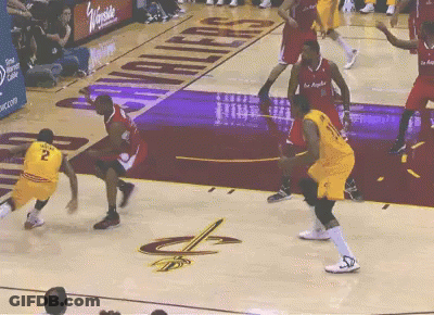 Basketball Game On Warriors Court GIF