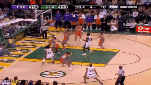 Basketball Game PHX Vs SEA Score 28-4 GIF