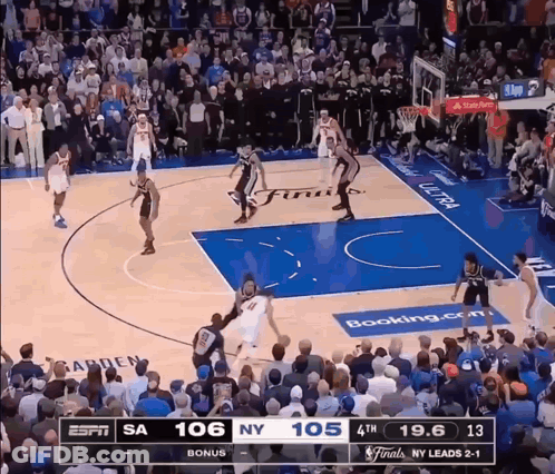 Basketball Game Score 106 NY 105 GIF