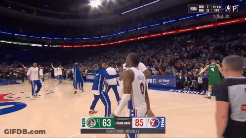 Basketball Game Score 63 To 77 GIF