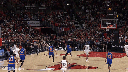 Basketball Game Scoreboard 22 With Crowd GIF