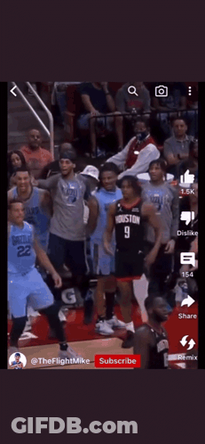 Basketball Game Screenshot With Subscribe Button GIF