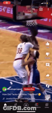 Basketball Game Screenshot With Subscribe Button GIF